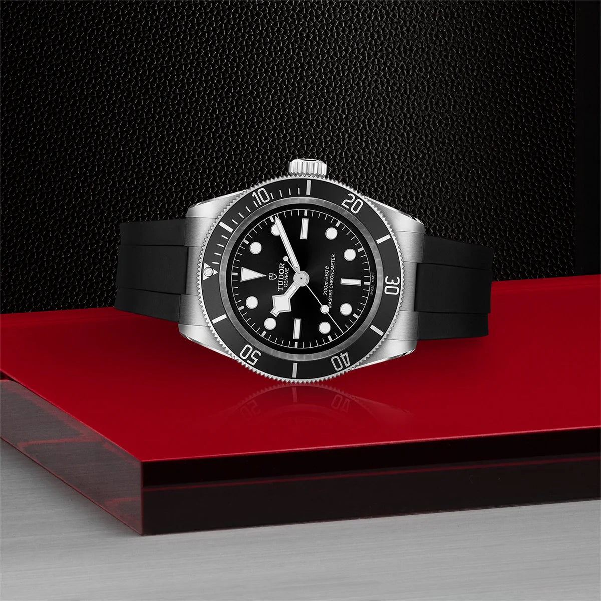Black Bay 41mm - Black Dial on Rubber Strap