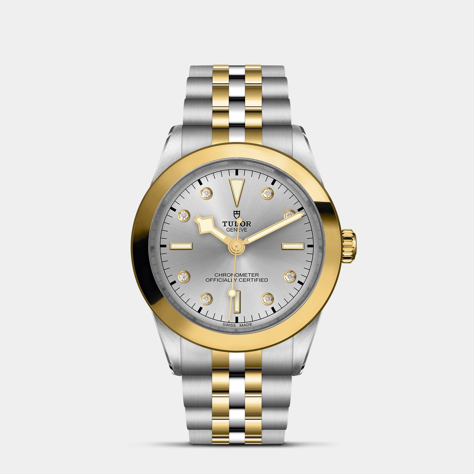 Black Bay One S&G 39mm - Silver Diamond Dial on 5-Link Bracelet