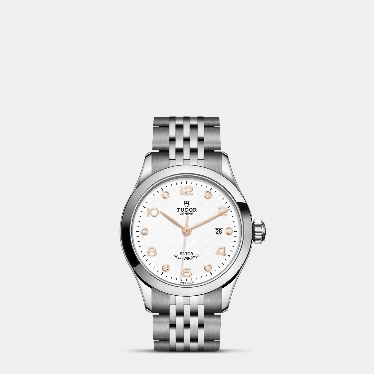 1926 28mm - White Diamond Dial on Bracelet