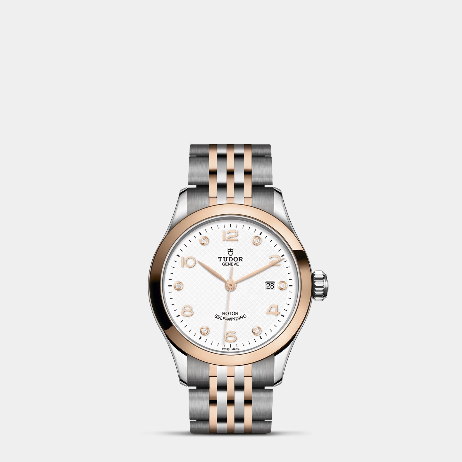 1926 Two-Tone 28mm - White Diamond Dial on Bracelet