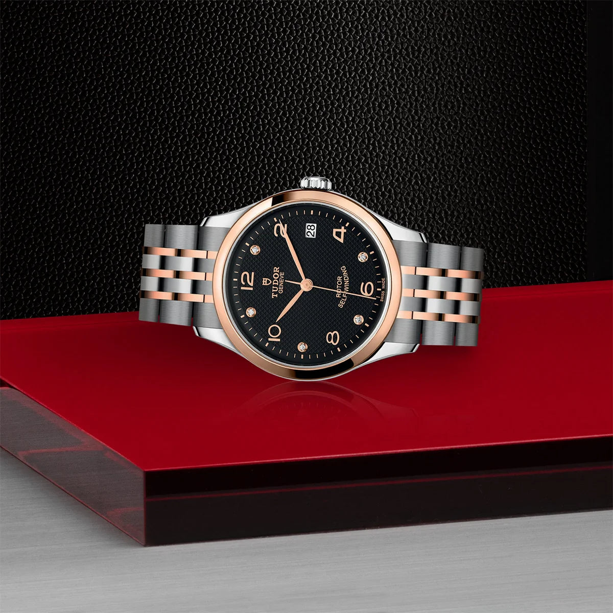 1926 Two-Tone 36mm - Black Diamond Dial on Bracelet