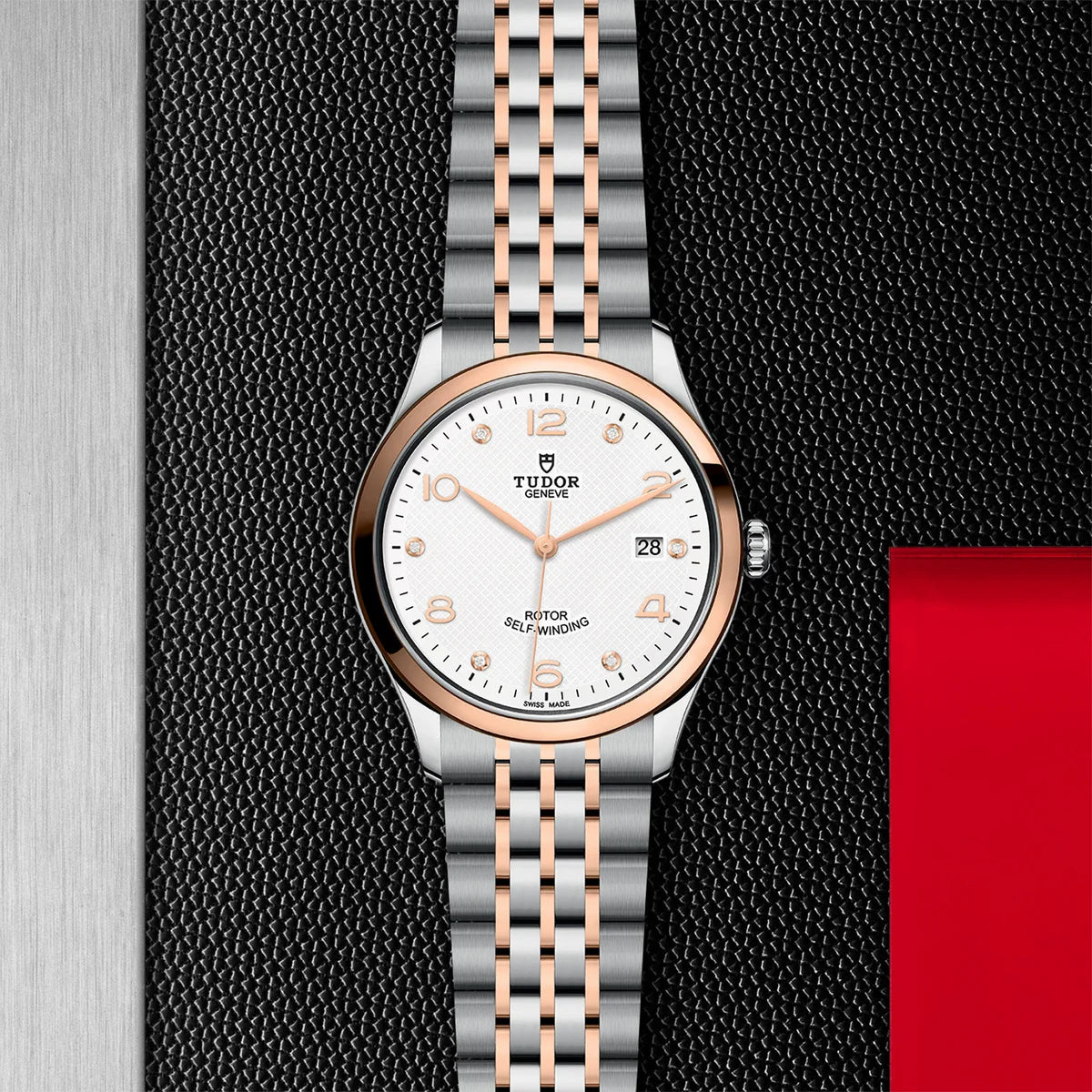 1926 Two-Tone 39mm - White Diamond Dial on Bracelet
