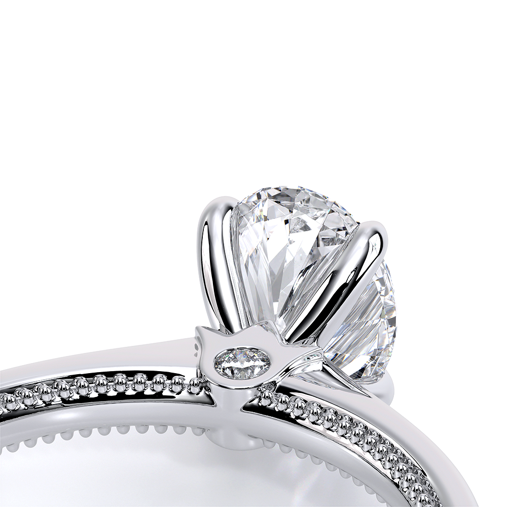 Oval Solitaire Platinum Engagement Ring - REN-SOL301
