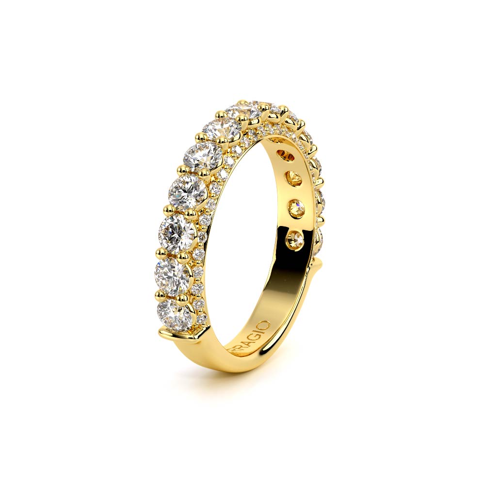 Classic Diamond Wedding Ring 18k Yellow Gold - CTR-0489