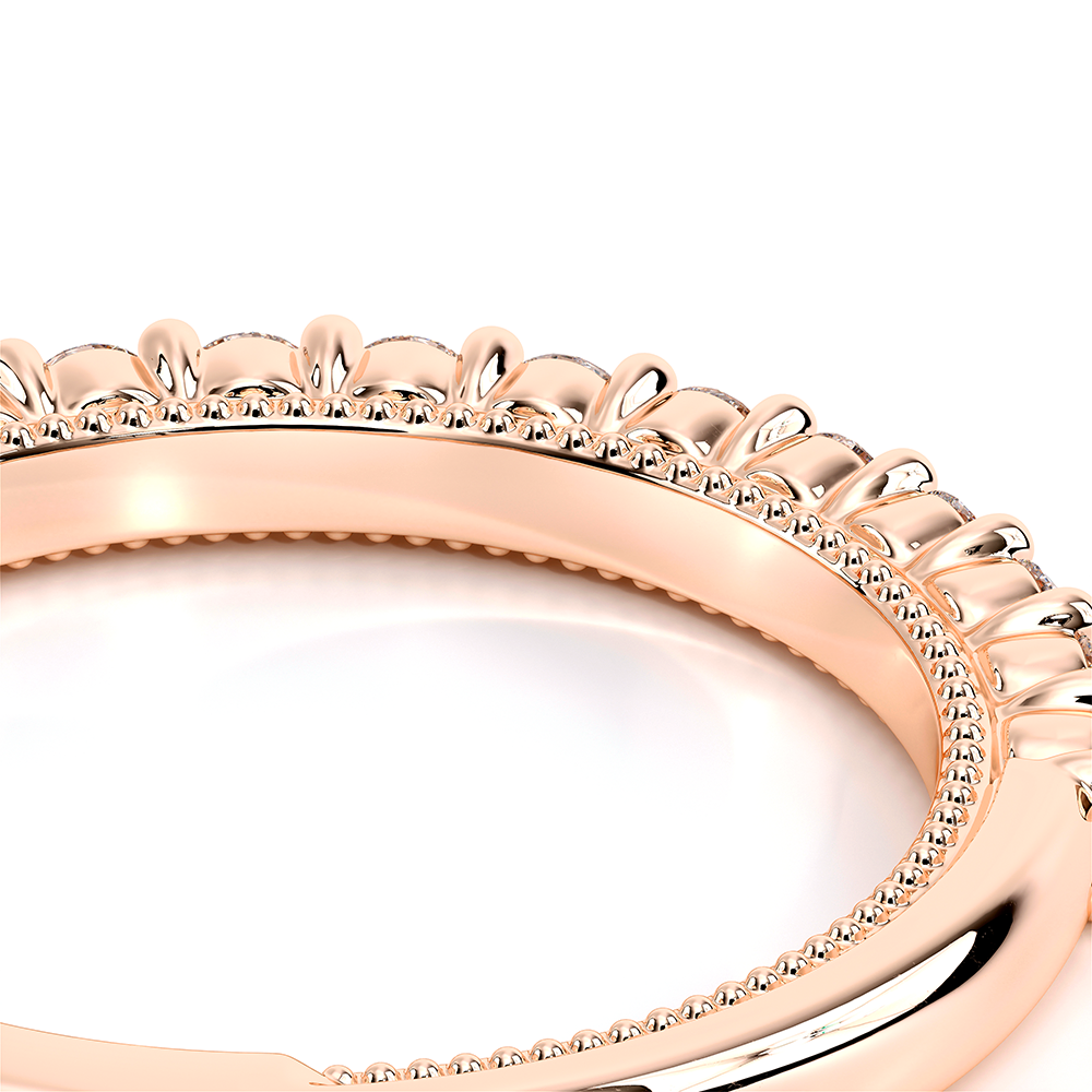 Diamond Wedding Ring 18k Rose Gold - VEN-5084
