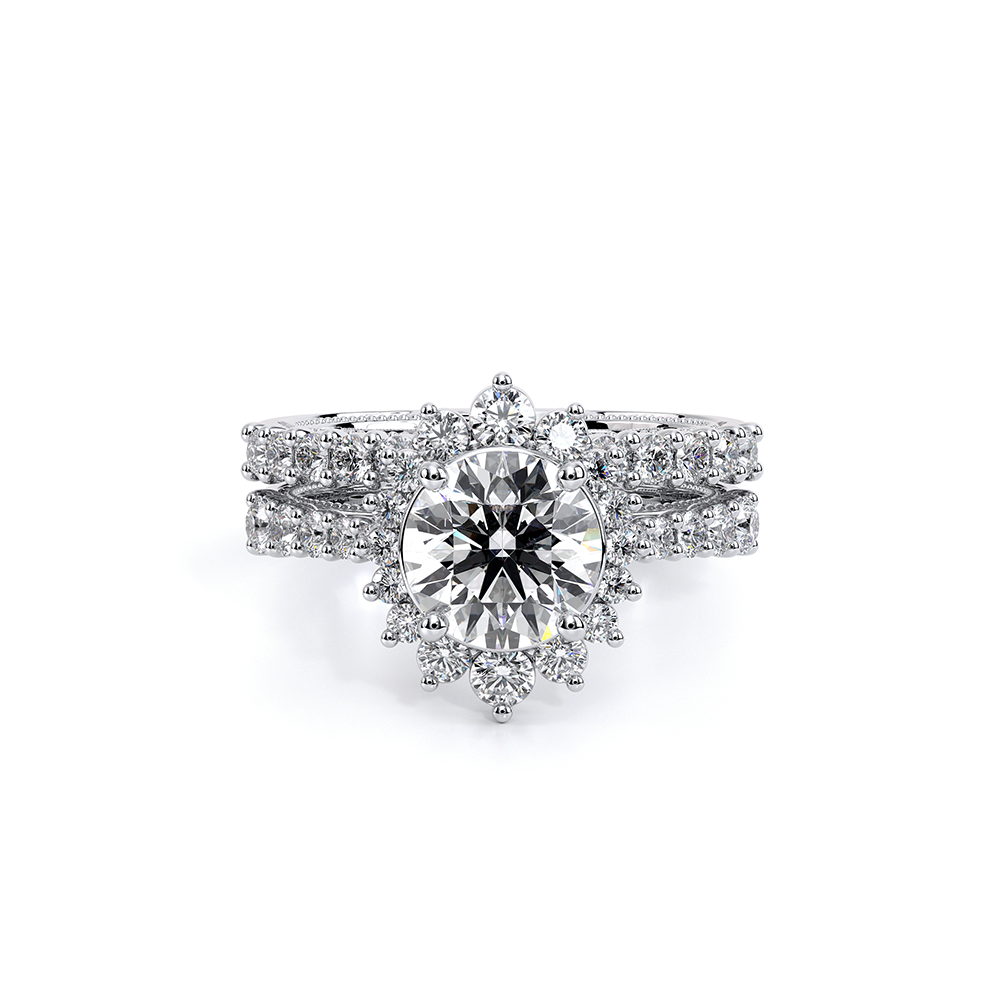 Diamond Wedding Ring 14k White Gold - VEN-5084