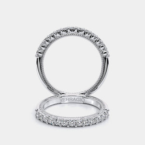 Diamond Wedding Ring 18k White Gold - VEN-5084