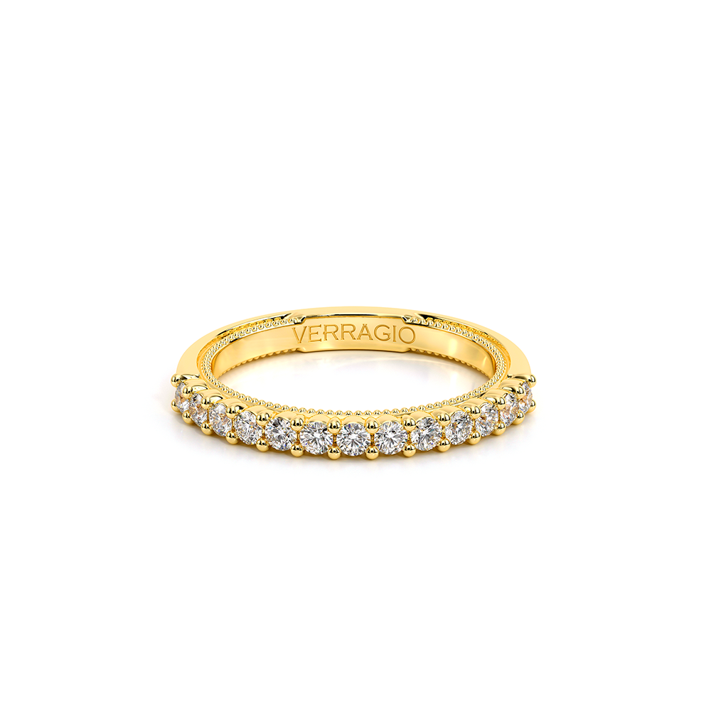 Diamond Wedding Ring 14k Yellow Gold - VEN-5084