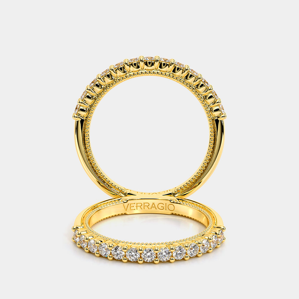 Diamond Wedding Ring 18k Yellow Gold - VEN-5084