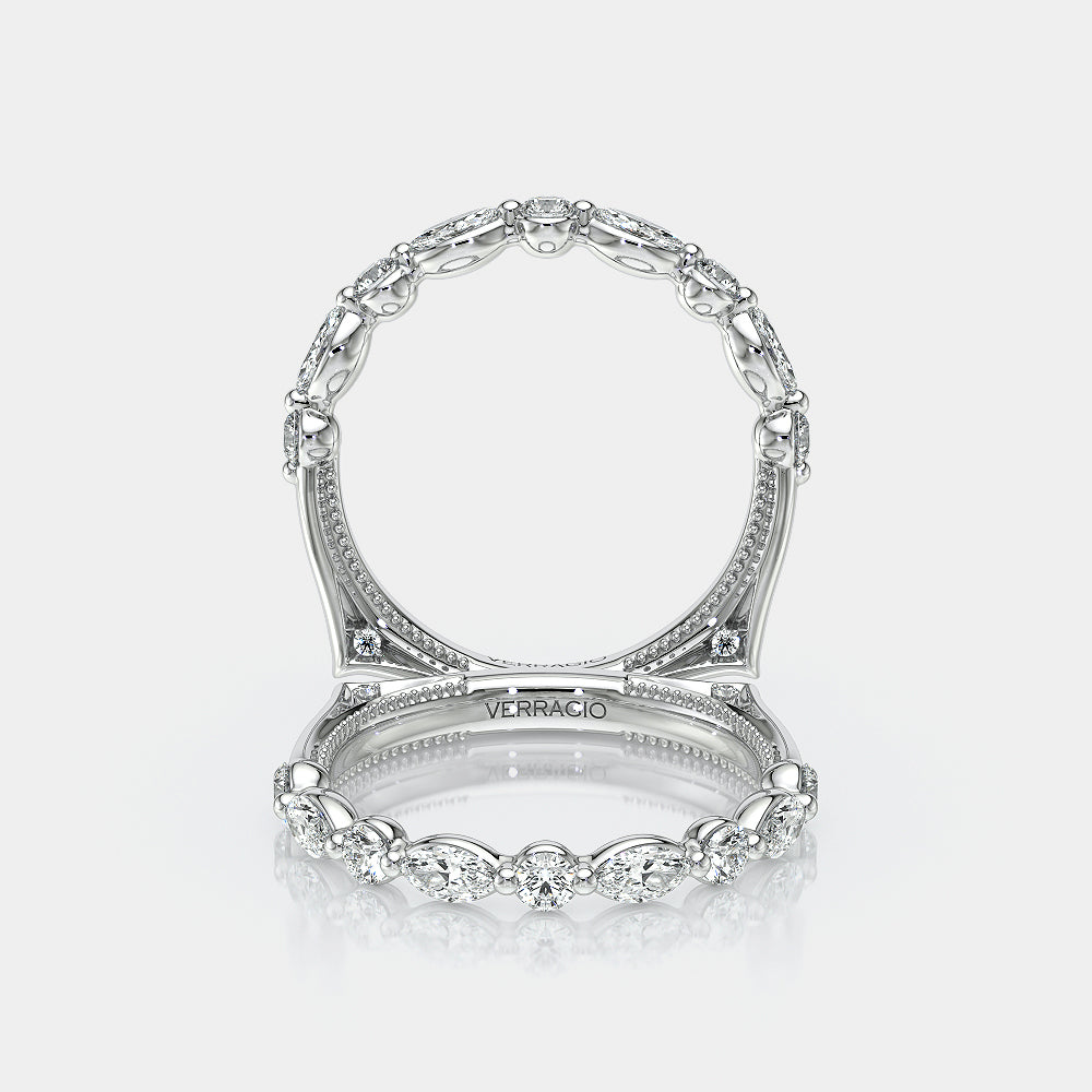 Vintage Diamond Wedding Ring Platinum - VNG-2202