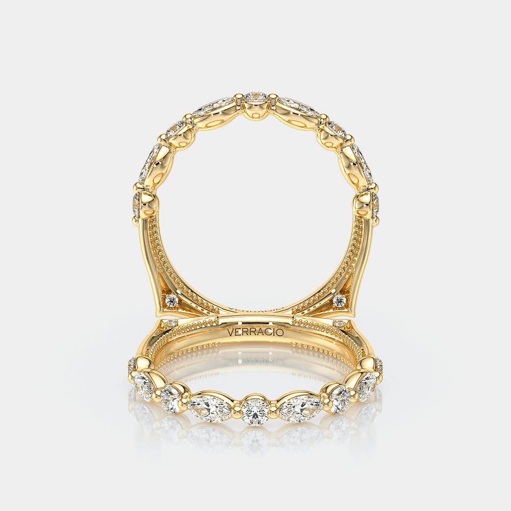 Vintage Diamond Wedding Ring 14k Yellow Gold - VNG-2202