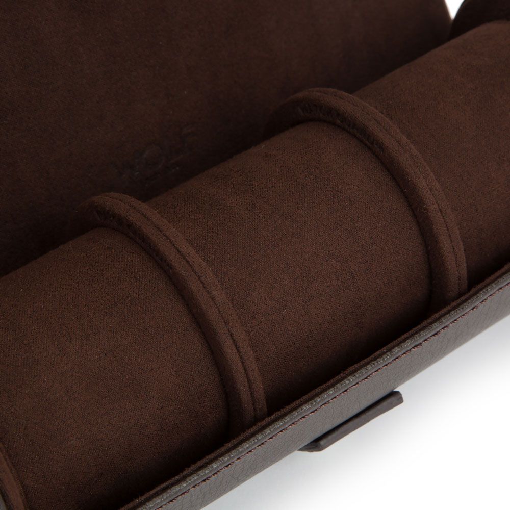 Blake Watch Roll - Brown Leather