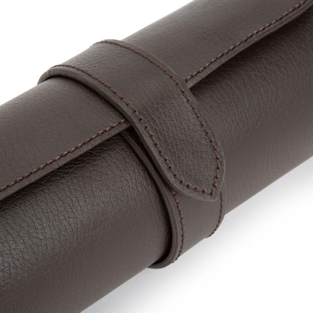 Blake Watch Roll - Brown Leather