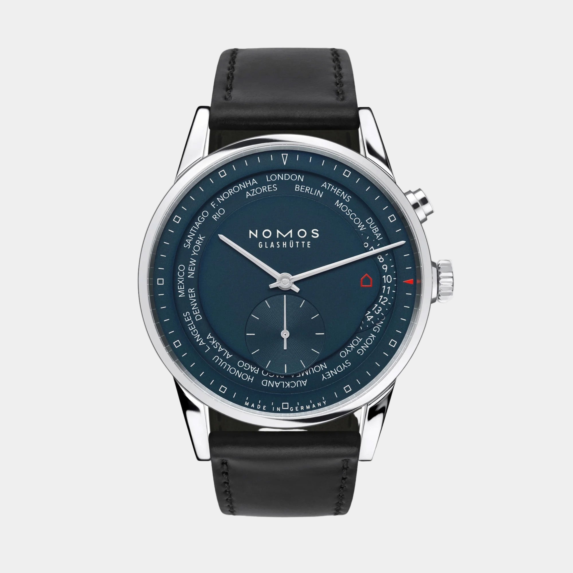 Zürich Worldtimer 40mm - Midnight Blue Dial on Strap