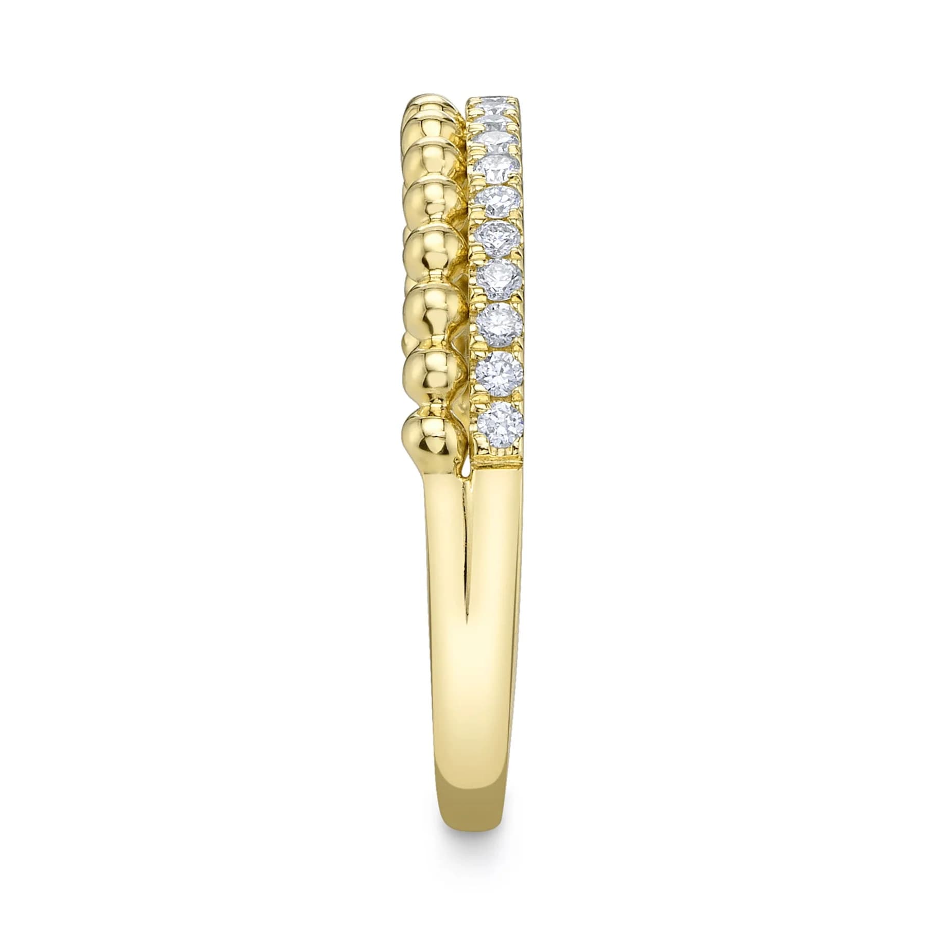 diamond beaded ring