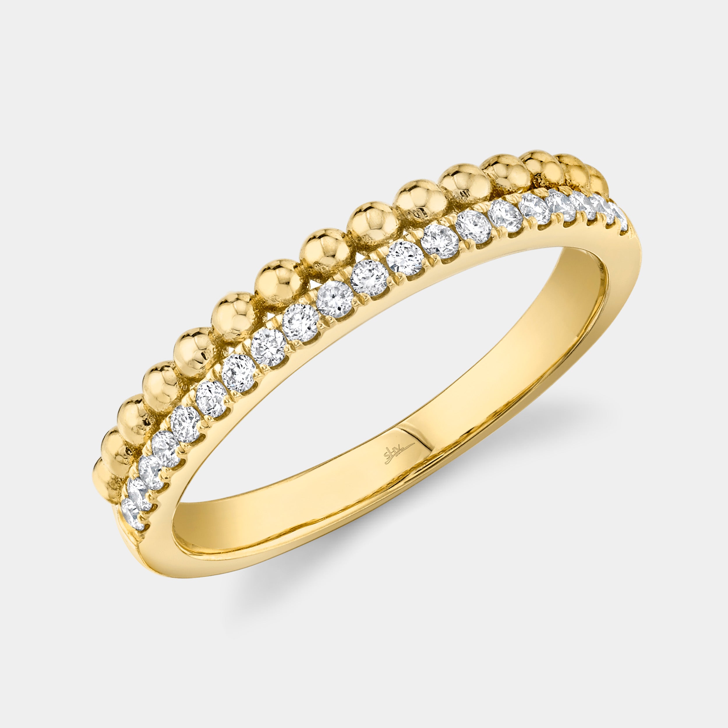 diamond beaded ring