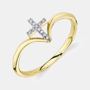 Kate Diamond Cross Ring