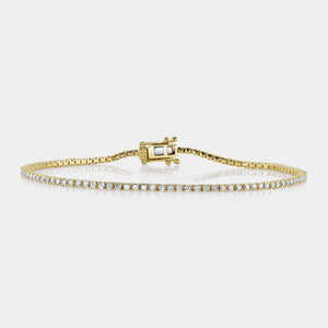 Yellow Gold Diamond Tennis Bracelet