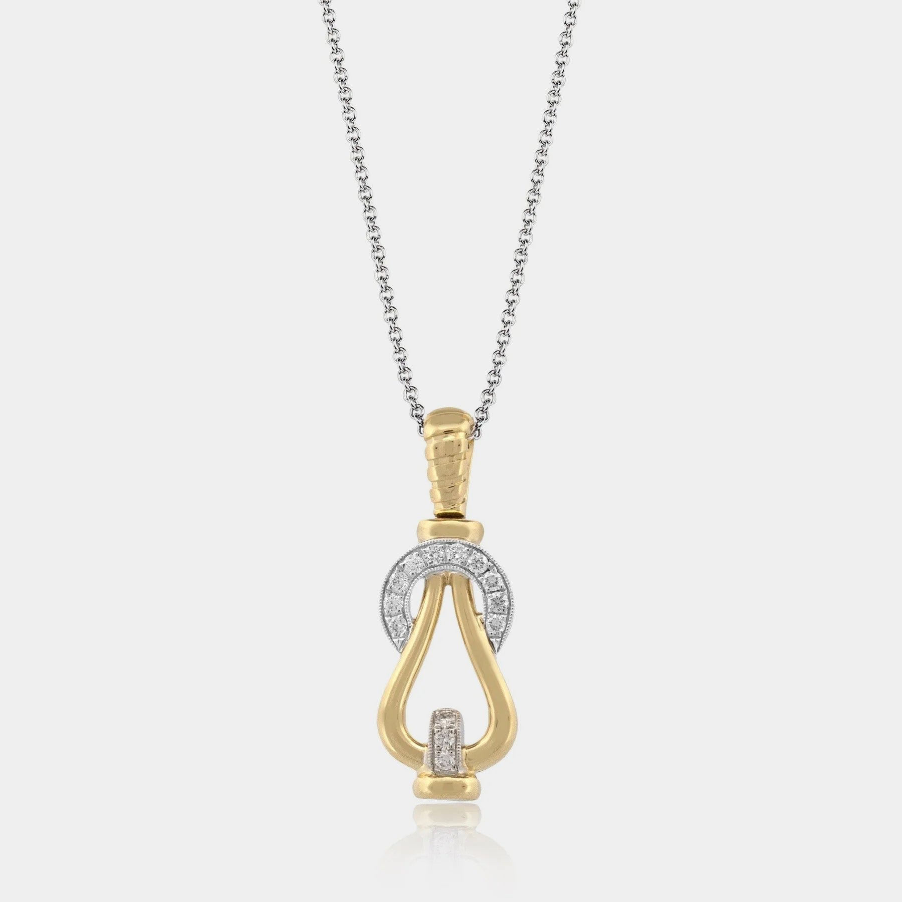 buckle pendant two tone