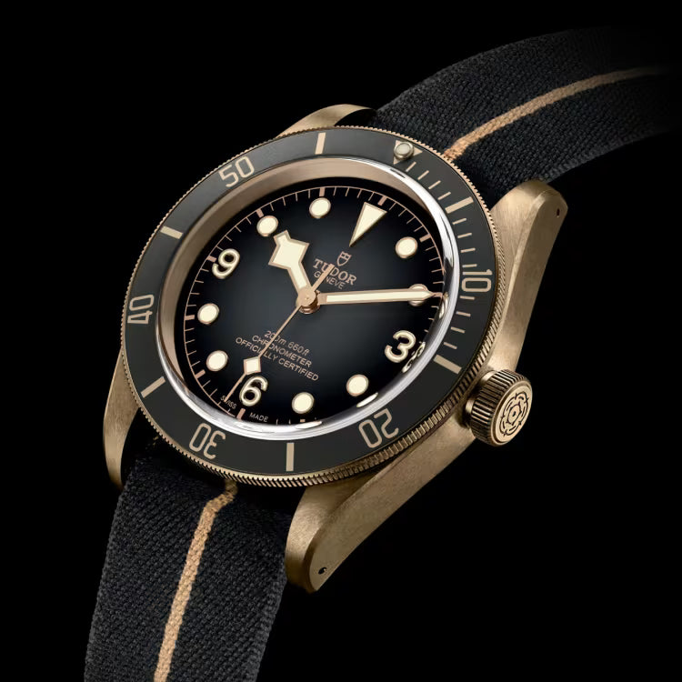 Black Bay Bronze 43mm - Grey Dial on Fabric Strap