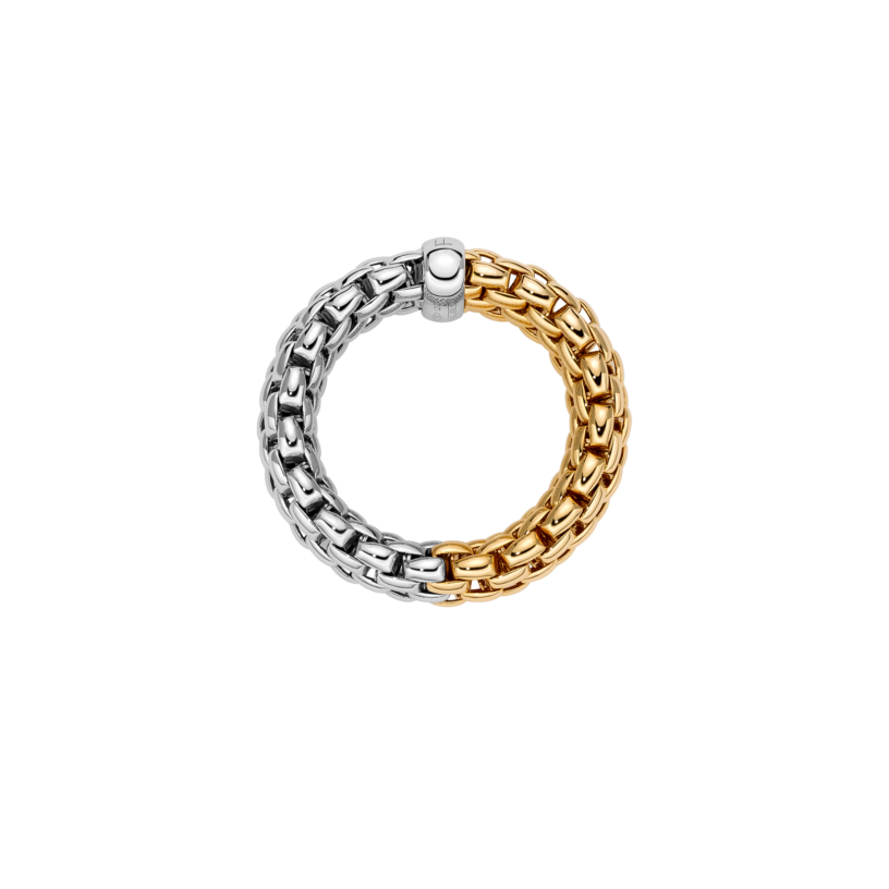 two tone mesh ring
