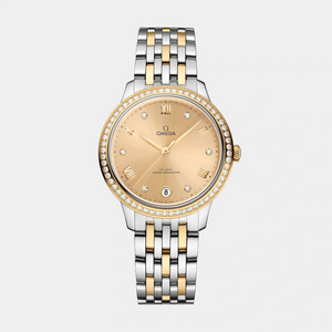 De Ville Prestige Two-Tone 30mm - Gold Diamond Dial and Bezel
