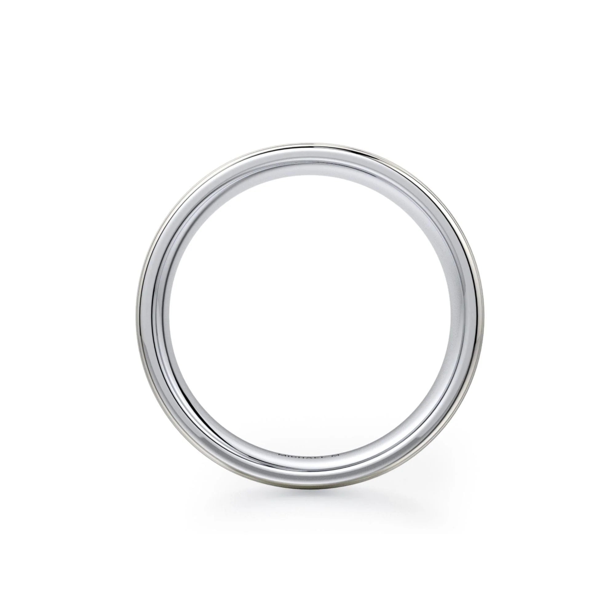 Brushed Wedding Ring 14k White Gold - MB106