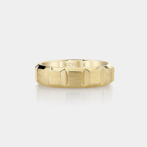 Modern Wedding Ring 14k Yellow Gold - MB120