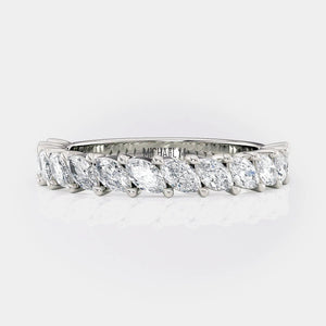 Marquise Diamond Wedding Ring Platinum - R827B