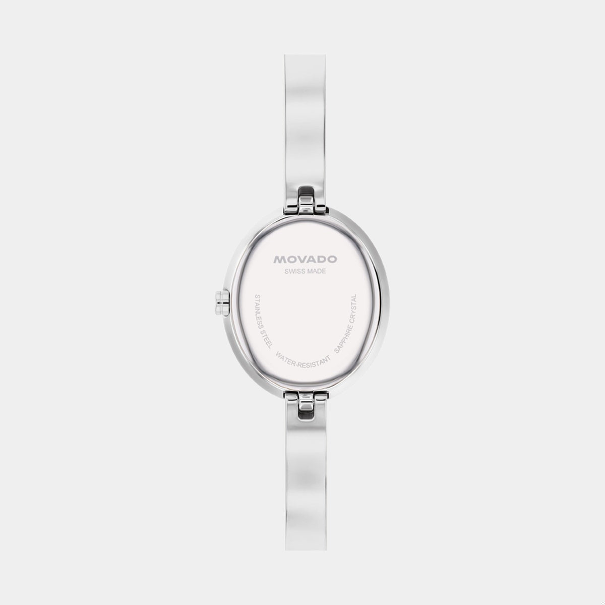 Museum Bangle - Silver White Dial on Bracelet