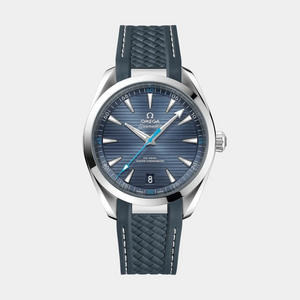 Seamaster Aqua Terra 41mm - Blue Teak Dial on Rubber Strap