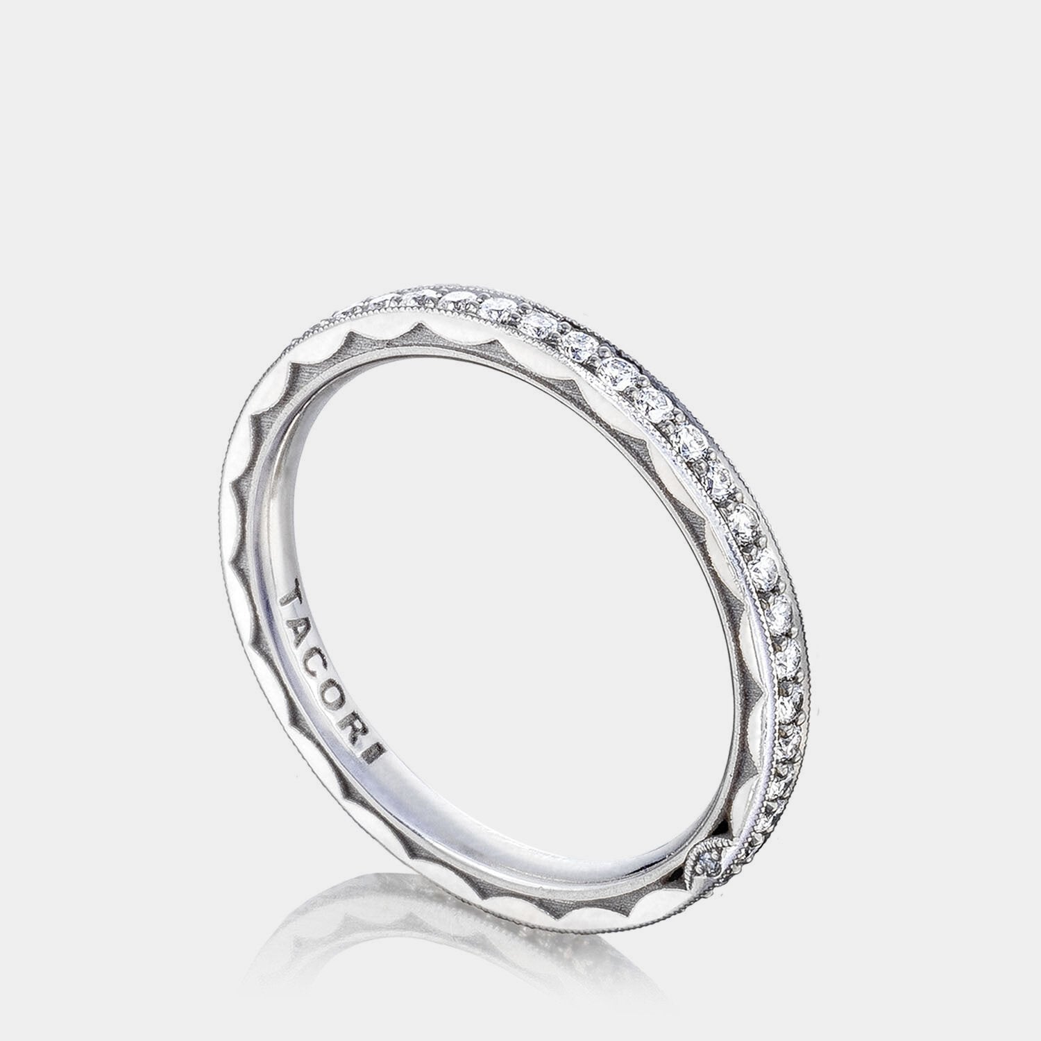 Pavé Diamond Wedding Ring Platinum - HT2627B34