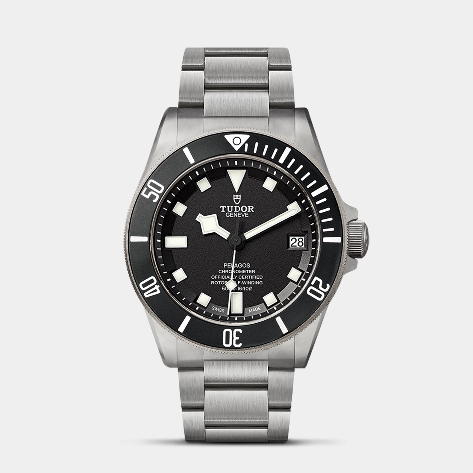 Pelagos 42mm - Black  Dial on 3-Link Bracelet