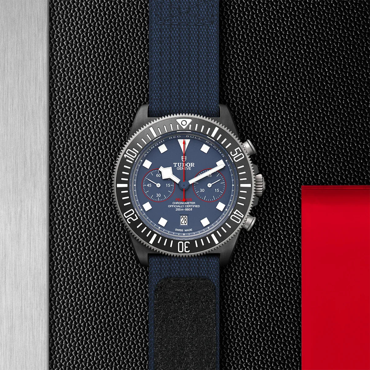 Pelagos FXD Chrono 43mm - Blue Dial on Fabric Strap