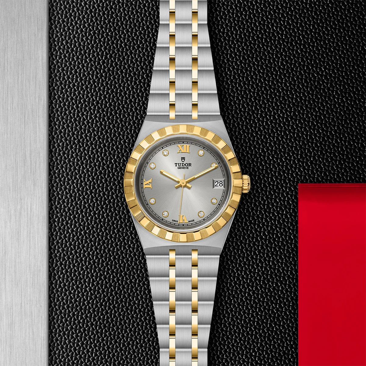 TUDOR Royal Two-Tone  34mm - Silver Diamond Dial