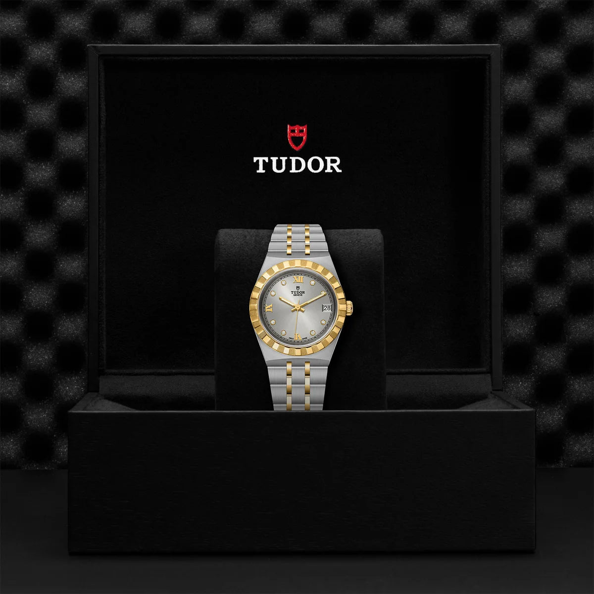 TUDOR Royal Two-Tone  34mm - Silver Diamond Dial