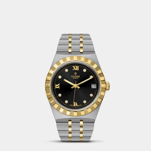 TUDOR Royal Two-Tone  34mm - Black Diamond Dial