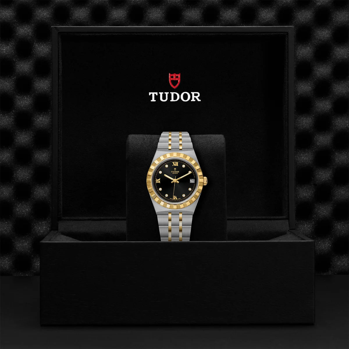 TUDOR Royal Two-Tone  34mm - Black Diamond Dial