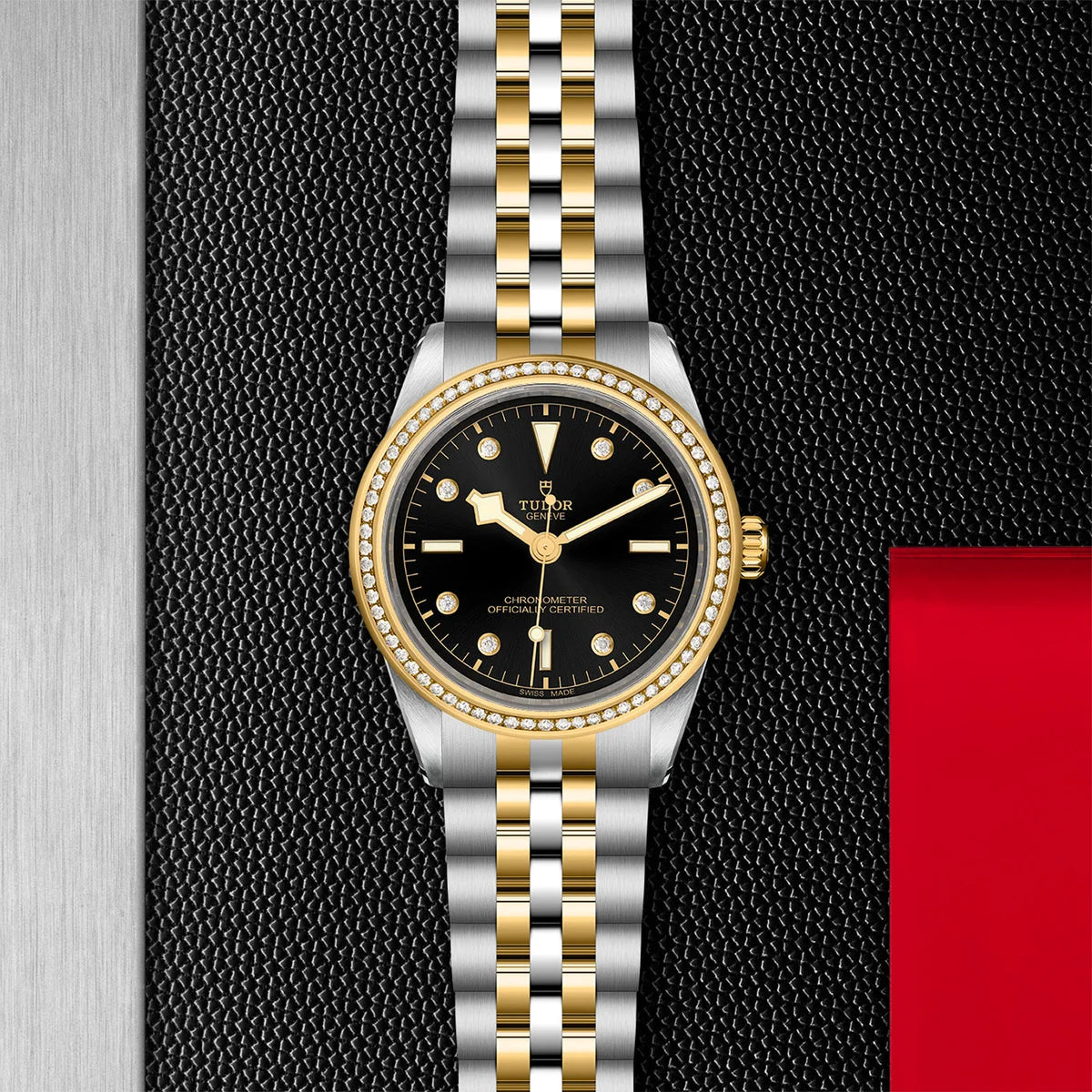 Black Bay One S&G 39mm - Black Dial Diamond Bezel on 5-Link Bracelet
