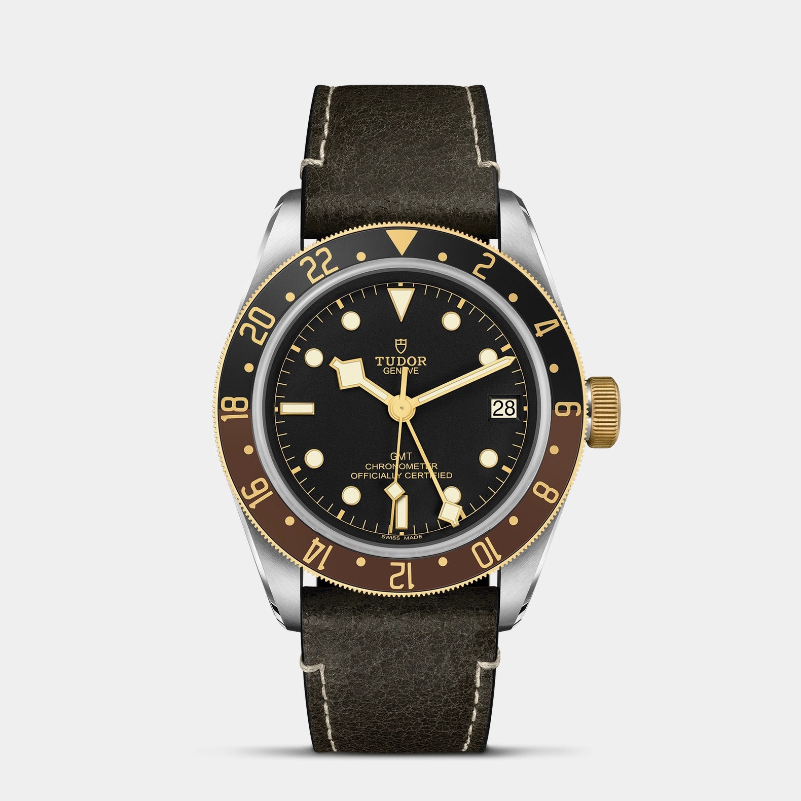 Black Bay GMT S&G 41mm - Black Dial on Leather Strap