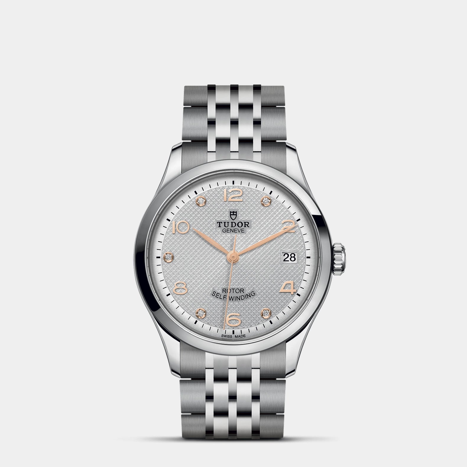 1926 36mm - Silver Diamond Dial on Bracelet