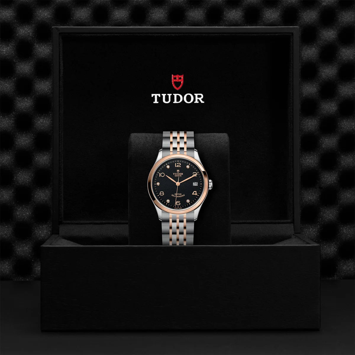 1926 Two-Tone 36mm - Black Diamond Dial on Bracelet