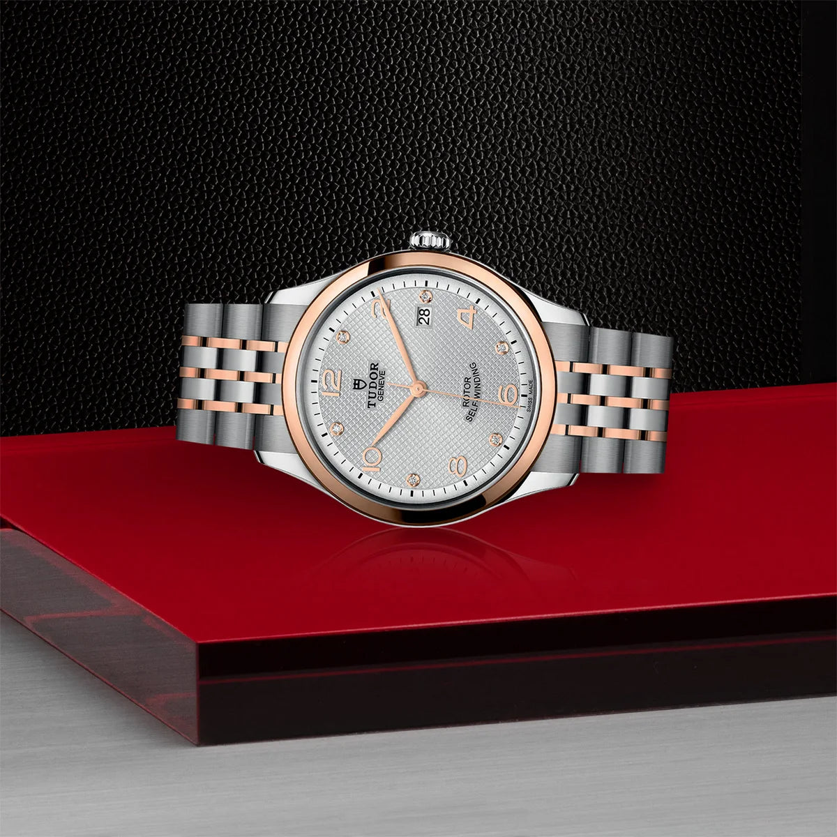 1926 Two-Tone 39mm - Silver Diamond Dial on Bracelet