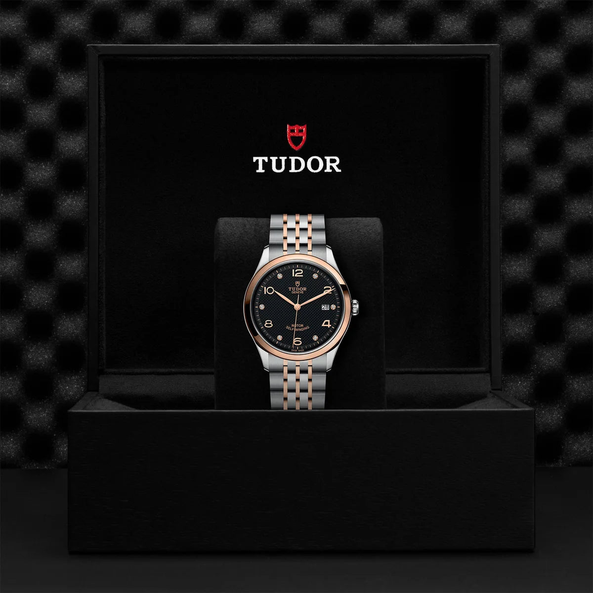 1926 Two-Tone 39mm - Black Diamond Dial on Bracelet