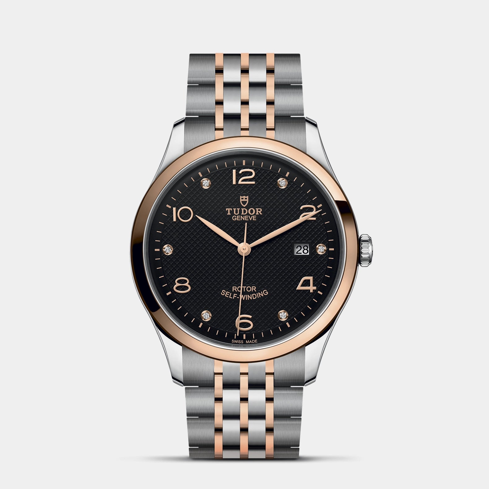 1926 Two-Tone 41mm - Black Diamond Dial on Bracelet