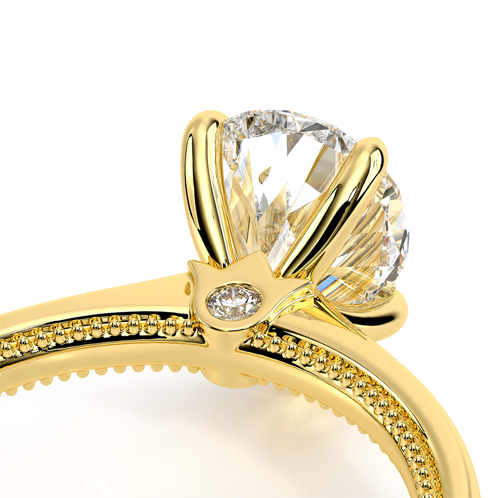 Pear Solitaire 14k Yellow Gold Engagement Ring - REN-SOL301