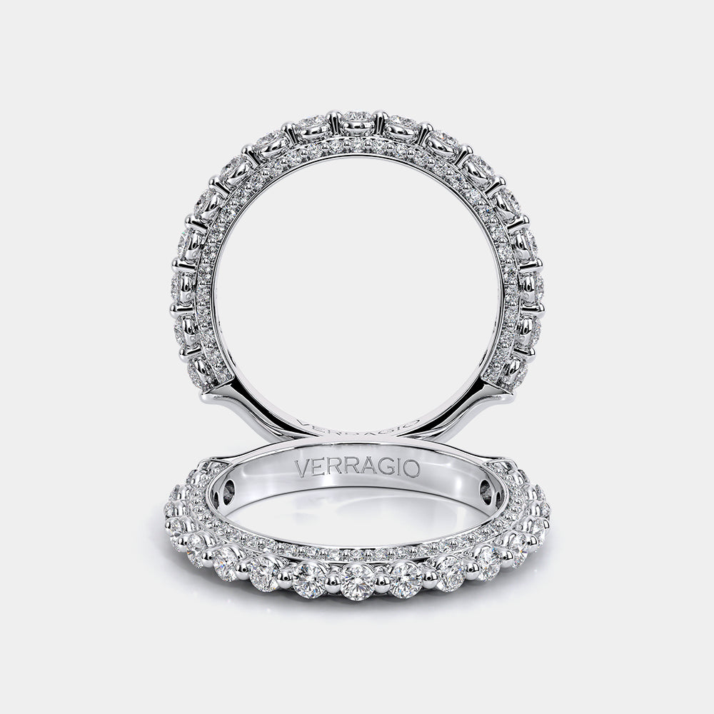 Modern Diamond Wedding Ring Platinum - CTR-0488
