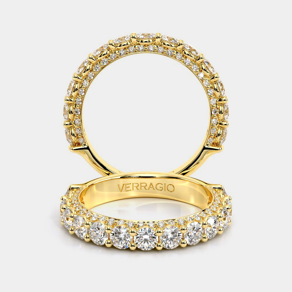 Classic Diamond Wedding Ring 14k Yellow Gold - CTR-0489