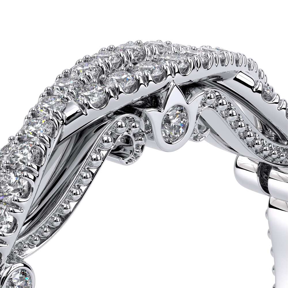 Vintage Diamond Accent Wedding Ring Platinum - INS-7060