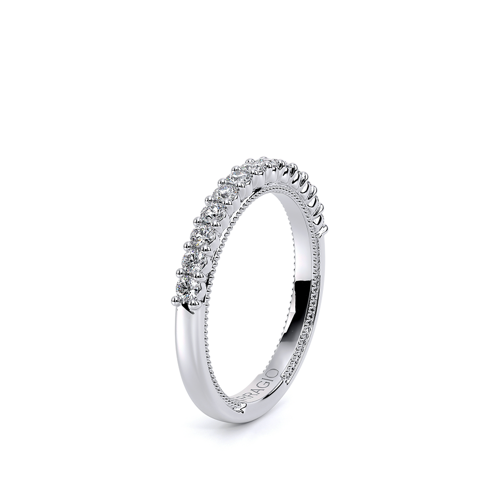 Diamond Wedding Ring 14k White Gold - VEN-5084
